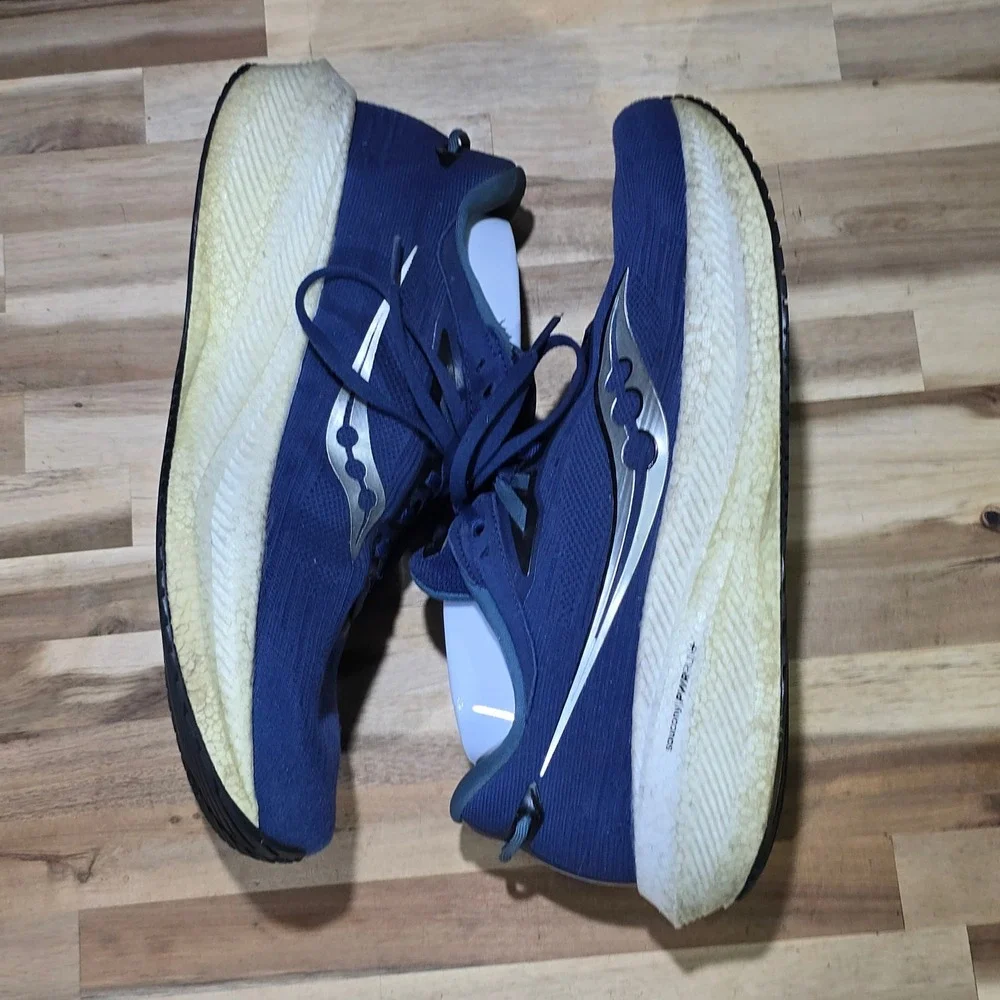 Saucony Triumph 21 Men's Running Shoes Navy‎ Blue White S20881-21 Size 11